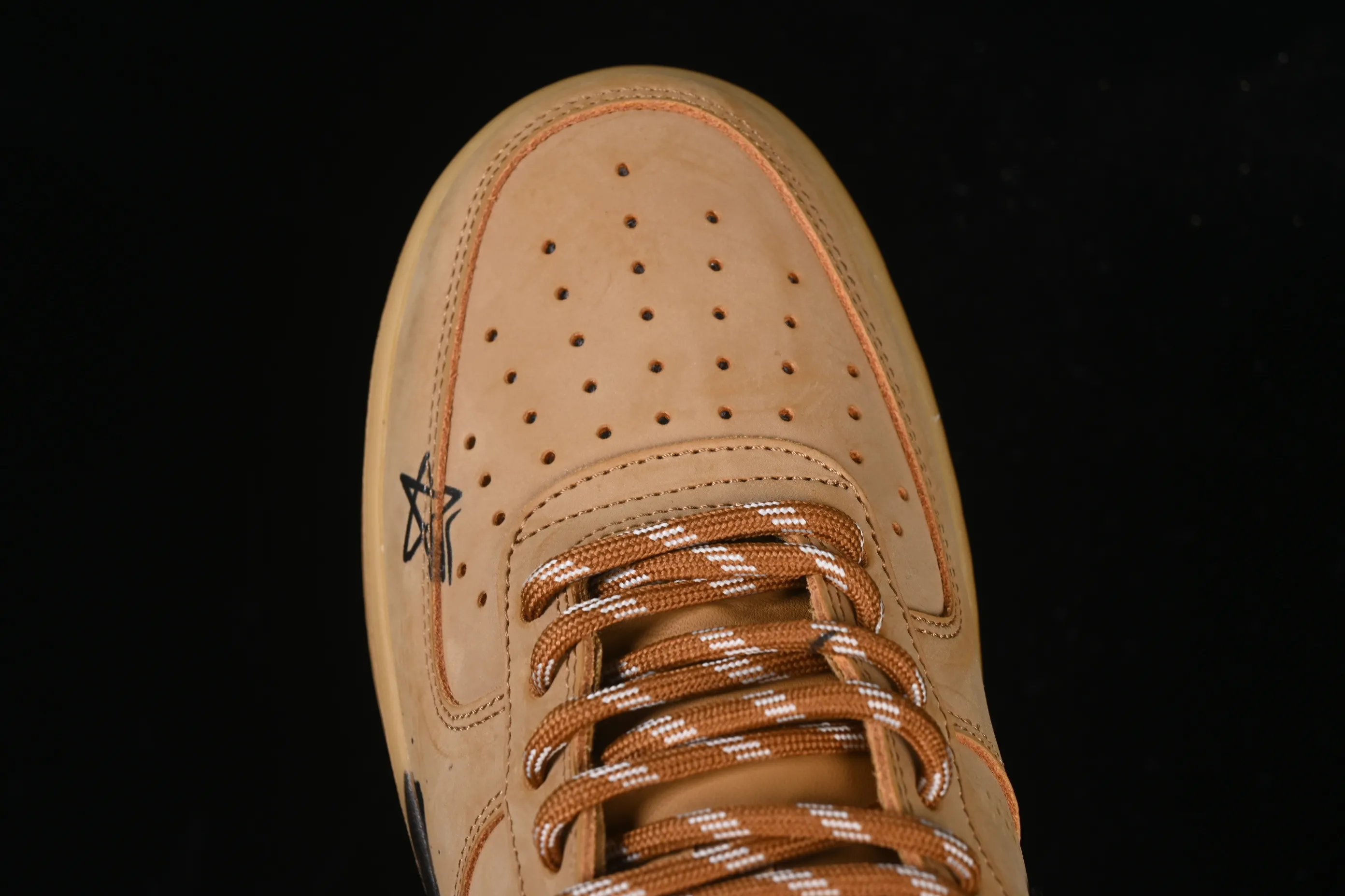 All categories Nk Air Force 1 Air Force series Nk Air Force 1 Low Air Force low top Nike Air Force 1'07 Low Wheat color graffiti Air Force 1 low top casual sneakers CJ9179-700